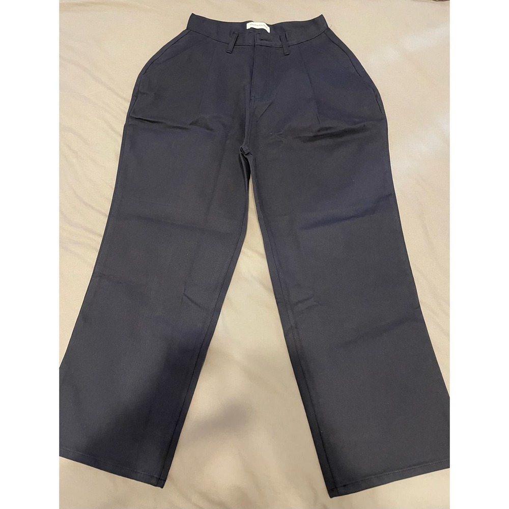 The Frankie Shop Navy Wide Leg Pants - Picture 3 of 9